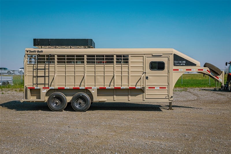 2027 Swift Built 20' Gooseneck Stock Combo Trailer