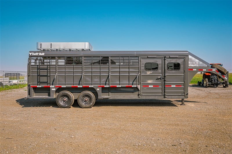 2027 Swift Built 24' Gooseneck Stock Combo Trailer