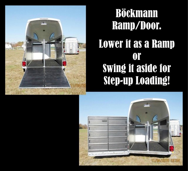 2017 Boeckmann Portax K Front Unload & Rear Ramp/Door to 18H