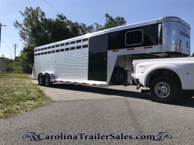 2018 Sooner Stock Combo Black Skin Mats Horse Trailer World