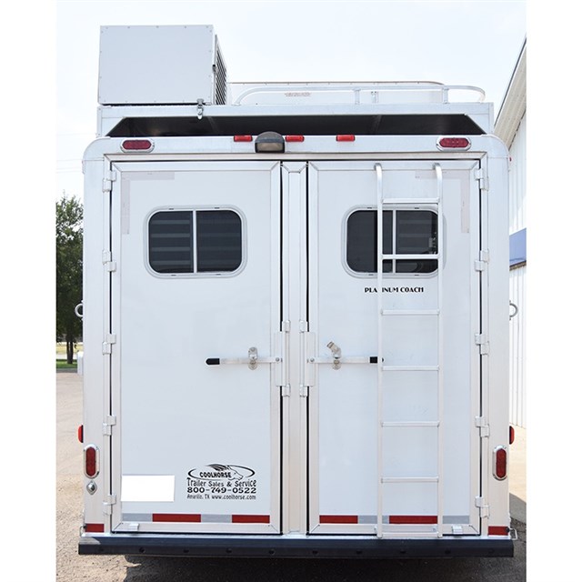 2011 Platinum 3 or 4 Horse Stock Combo Trailer Mid Tack 13' LQ