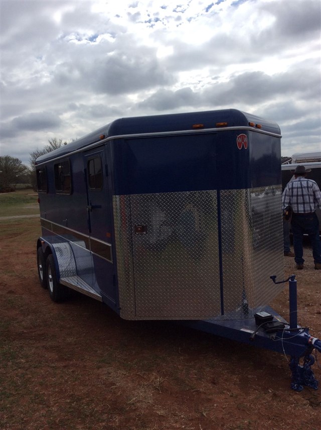 2018 WW ALL AROUND SHOW PIG TRAILER(BLUEBELL BLUE)