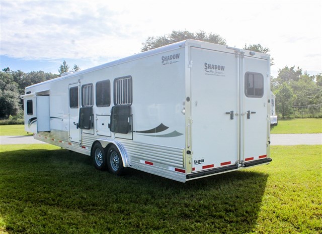 2021 Shadow pro series 4 horse trailer sl gn w/ 14' 6" lq