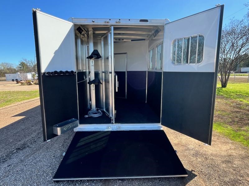 2023 Exiss 2 horse 10' living quarter with slide out