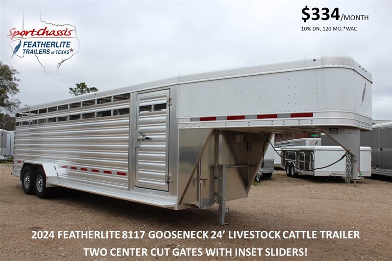 2024 Featherlite 8117 - 24' gn livestock