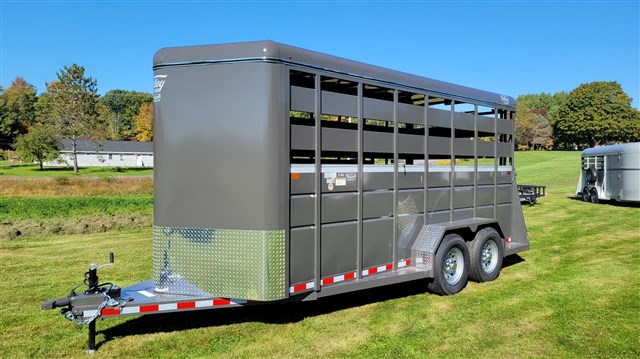 2025 Valley 18' stock trlr hd 6k axles 7'6t & xwide - $158/mo