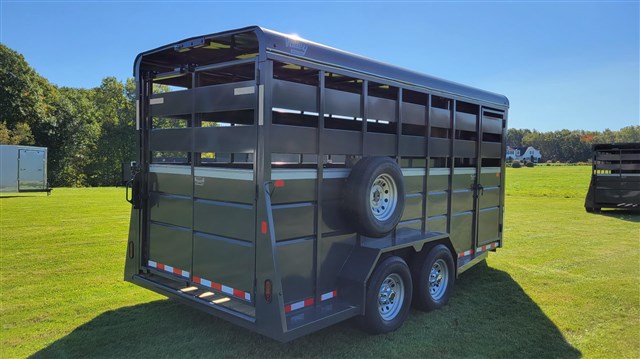 2025 Valley 18' stock trlr hd 6k axles 7'6t & xwide - $158/mo