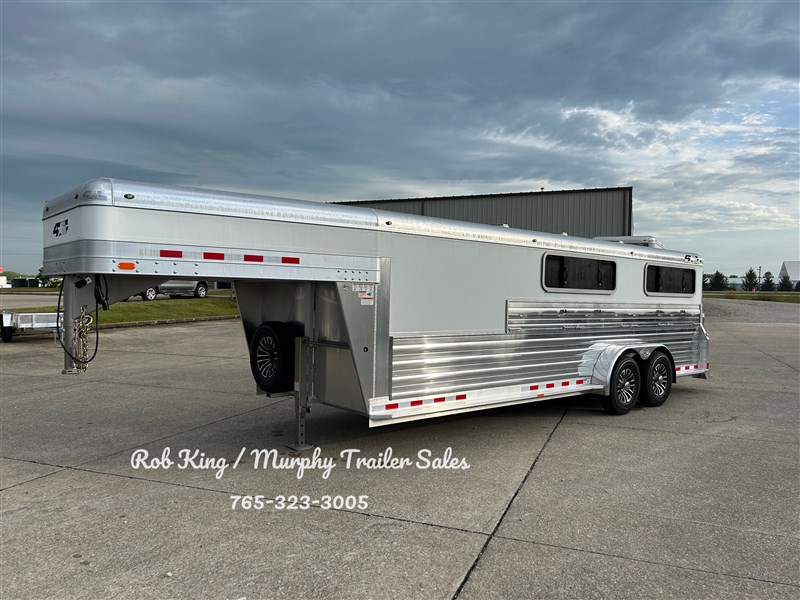 2025 4-star 7'x22'x6' tall 8-pen show pig trailer