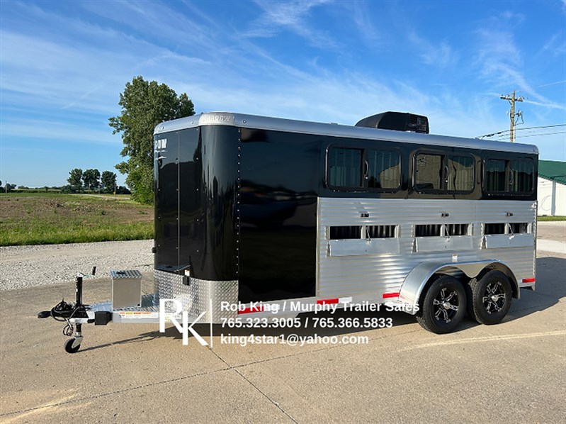 2025 Shadow 6'9"x17'x6'6" tall 6-pen show pig trailer