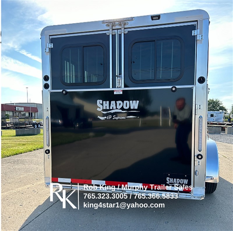 2025 Shadow 6'9"x17'x6'6" tall 6-pen show pig trailer