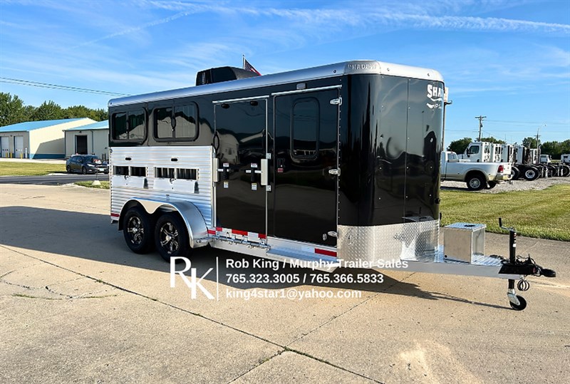 2025 Shadow 6'9"x17'x6'6" tall 6-pen show pig trailer