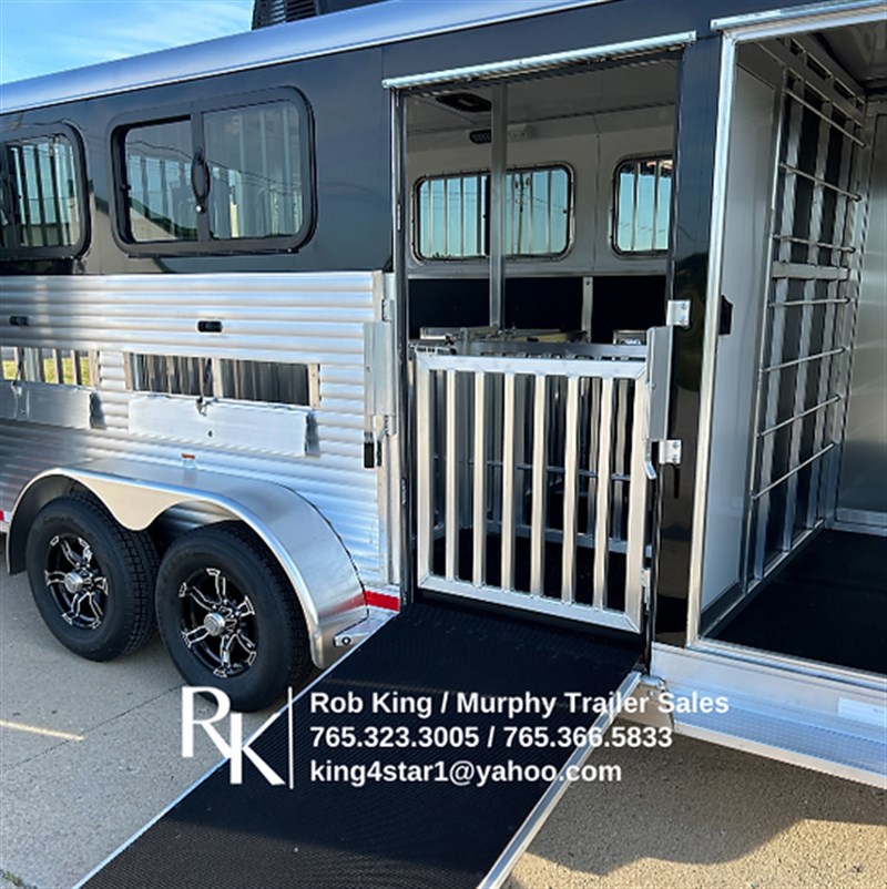 2025 Shadow 6'9"x17'x6'6" tall 6-pen show pig trailer