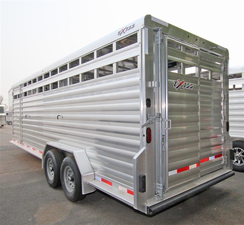 2023 Exiss 24' aluminum stock trailer - summer sale!