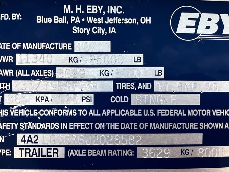 2018 Eby eby 36' stock trailer