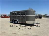 2026 Stock horse Corn Pro Trailers 6'8"x18'x7' Tall Livestock