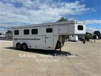 2007 2 + 1 horse Turnbow Trailers 6'8"x18'x7'6" Tall 2+1