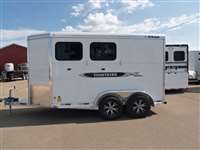 2021 2 horse Titan 2 Horse ALL ALUM BP-rear tack-  Appleton, wi