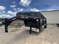 2025  horse GR GR 6’8” x 24’ Gooseneck Stock Trailer With Nose