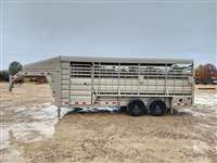 2023 Stock horse GR GR 6'8" x 24' Gooseneck Stock Combo Swing Slide 