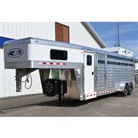 2026 4 horse 4 Star 4 Horse Stock Combo Trailer with Cowboy Tack