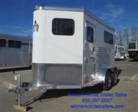 2025 2 horse Adam Trailers 2H Straight Load BP