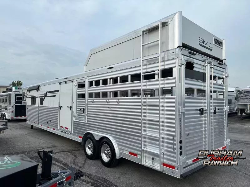 2023 smc 15'sw lq livestock trailer with slideout