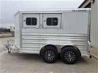 2025 2 horse Platinum 2H S/C BP, Drops w/bars "SALE"  ON THE LOT NOW