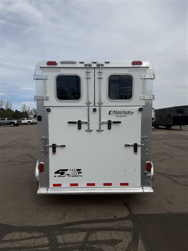 2027 4-star 2 horse straight load 7'6'' tall side/back ramp