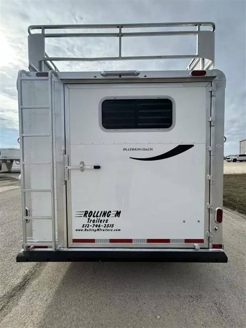 2026 Platinum Coach 4 horse trailer w/side tack, mangers, drop downs